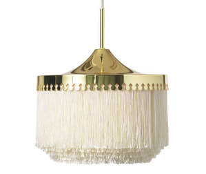 Fringe-riippuvalaisin, cream white, ø 30 cm