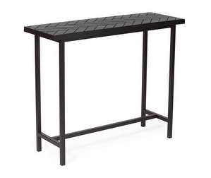 Herringbone-konsolipöytä, soft black, 100 x 35 cm