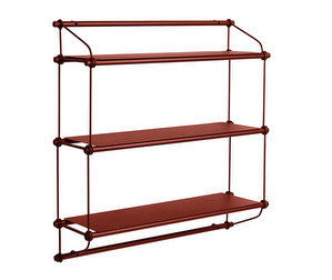 Parade Shelf, Oxide Red, 3 Shelves