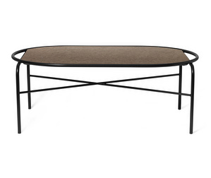 Secant-sohvapöytä, graniitti/ruskea, 100 x 60 cm