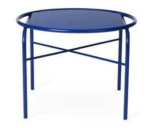 Secant-sohvapöytä, lasi/sininen, ⌀ 60 cm