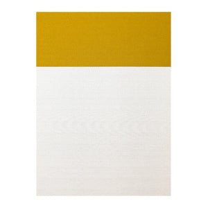 Beach Rug, White/Brass, 170 x 240 cm