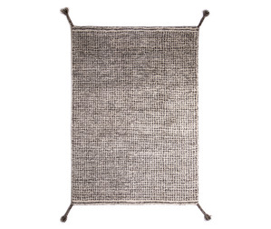 Grid Rug, White/Grey, 140 x 200 cm