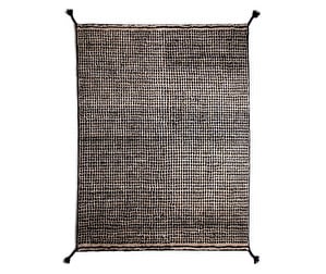 Grid-matto, musta/valkoinen, 140 x 200 cm