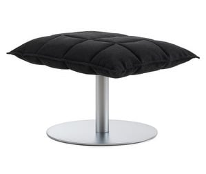 K Ottoman, Black Das Fabric, W 72 cm