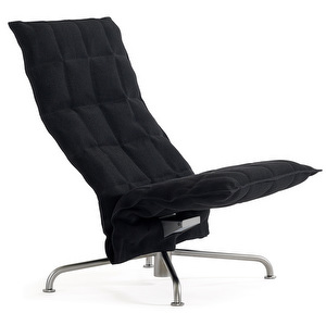 K Chair, Sand Fabric Black, W 72 cm