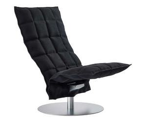 K Chair, Sand Fabric Black, W 72 cm