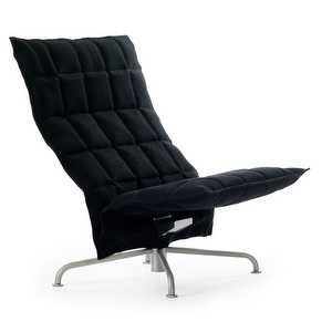 K Chair, Sand Fabric Black, W 89 cm