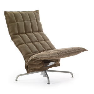 K Chair, Sand Fabric Natural-Black, W 89 cm
