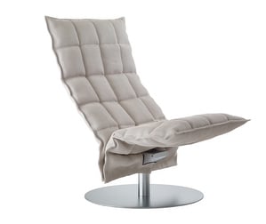 K Chair, Sand Fabric Stone-White, W 72 cm
