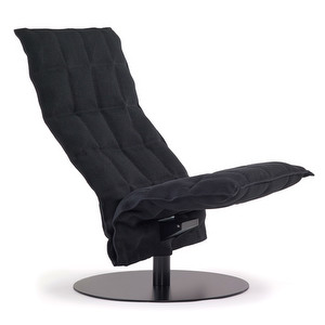 K Chair, Sand Fabric Black, W 72 cm