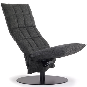 K Chair, Das Fabric Dark Grey, W 72 cm