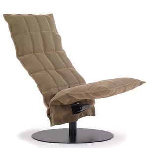 K Chair, Sand Fabric Natural-Black, W 72 cm