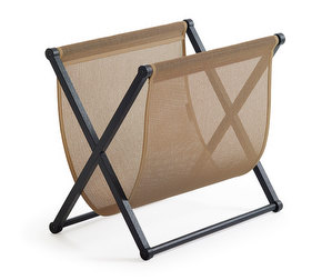 Woodnotes Magazine Rack, Black/Natural