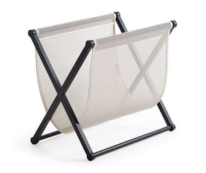 Woodnotes Magazine Rack, Black/Stone