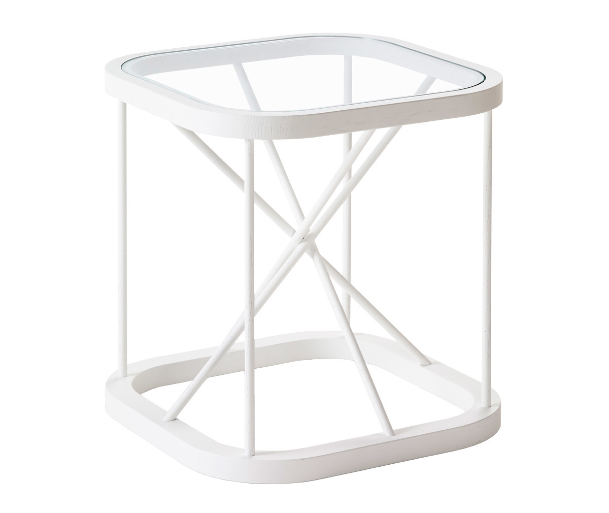 Woodnotes Twiggy Side Table White, 44 x 44 cm