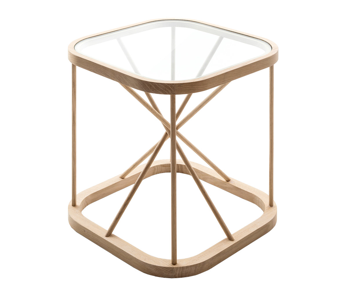 Woodnotes Twiggy Side Table Oak, 44 x 44 cm