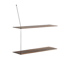 Stedge Shelf, Smoked Oak, W 80 cm, set of 2