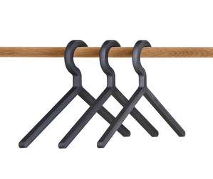 Illusion Hangers, Black, set of 3