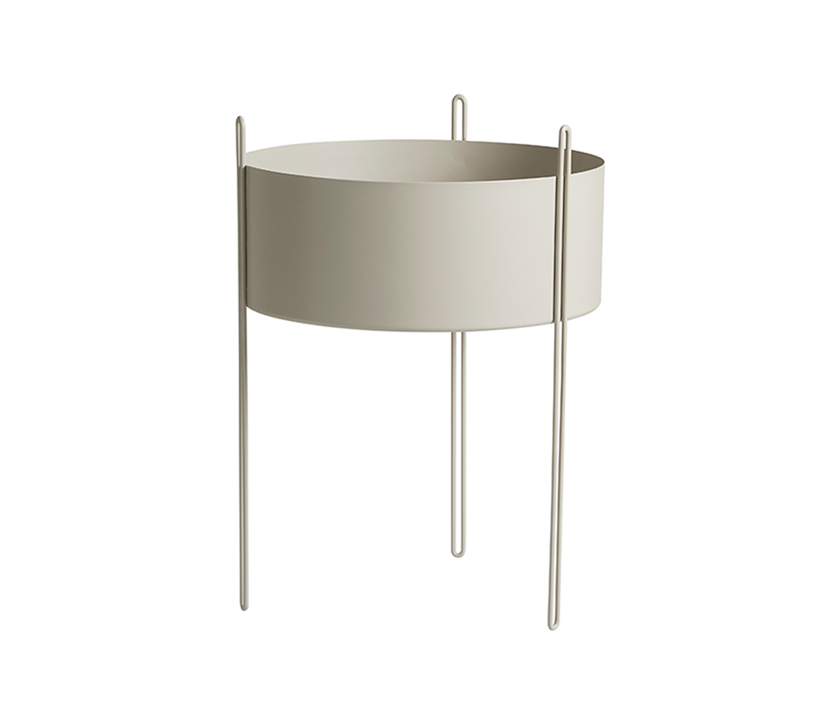 Woud Pidestall Planter Grey, Large