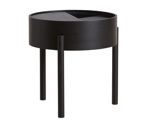 Arc Coffee Table, Black Ash, ø 42 cm