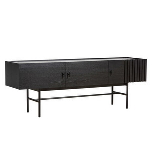 Array Low Sideboard, Black, 150 x 37 cm