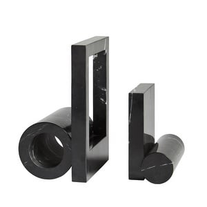 Booknd Book Support, Black Marble, 2 pcs