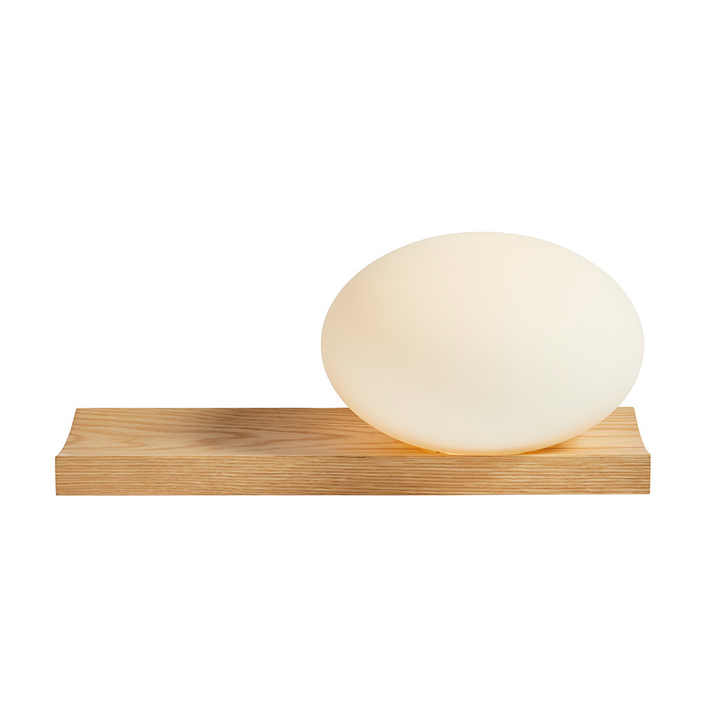 Woud Dew Table/Wall Lamp White Lacquered Oak