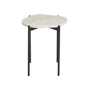 La Terra Occasional Table, Ivory/Black, S