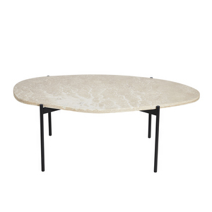 La Terra Occasional Table, Ivory/Black, L