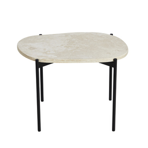 La Terra Occasional Table, Ivory/Black, M