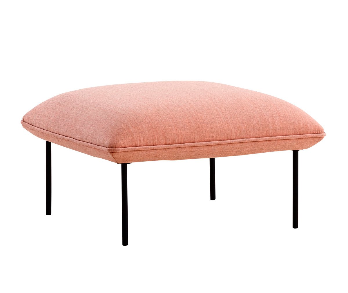 Woud Nakki Footstool Remix 3 Fabric 0123 Grey, W 80 cm