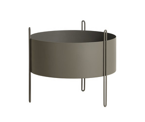 Pidestall Planter, Taupe, Medium