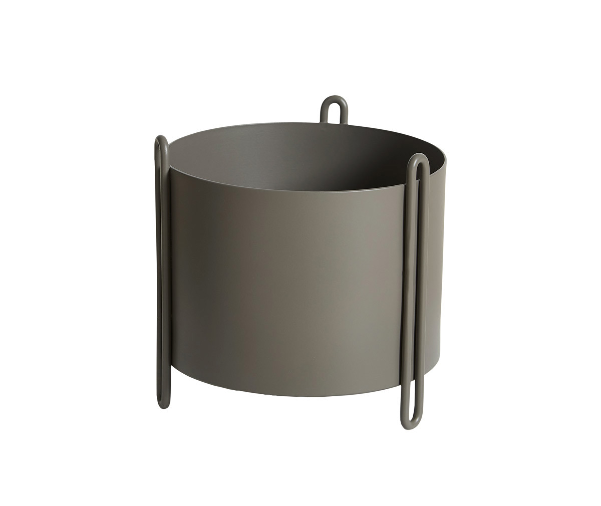 Woud Pidestall Planter Taupe, Small