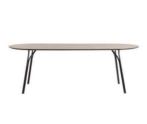 Tree Dining Table, Beige/Black, 220 x 90 cm