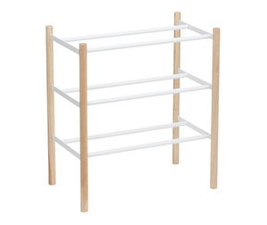 Plain Shoe Rack, White, W 41 cm