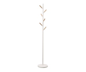 Plain Coat Hanger, White, H 177 cm