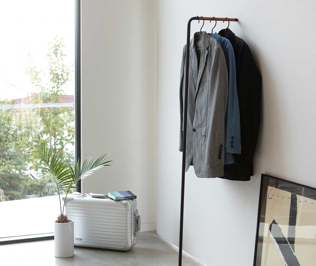 Ladder Yamazaki Leaning Coat Rack Leaning Storage Ladder (63