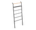 Tower Leaning Ladder Hanger with Shelf, Black