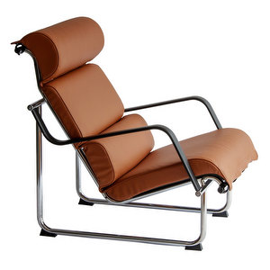 Remmi Armchair, Cognac-coloured Leather / Steel