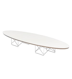 ETR Coffee Table, White Laminate/Chrome