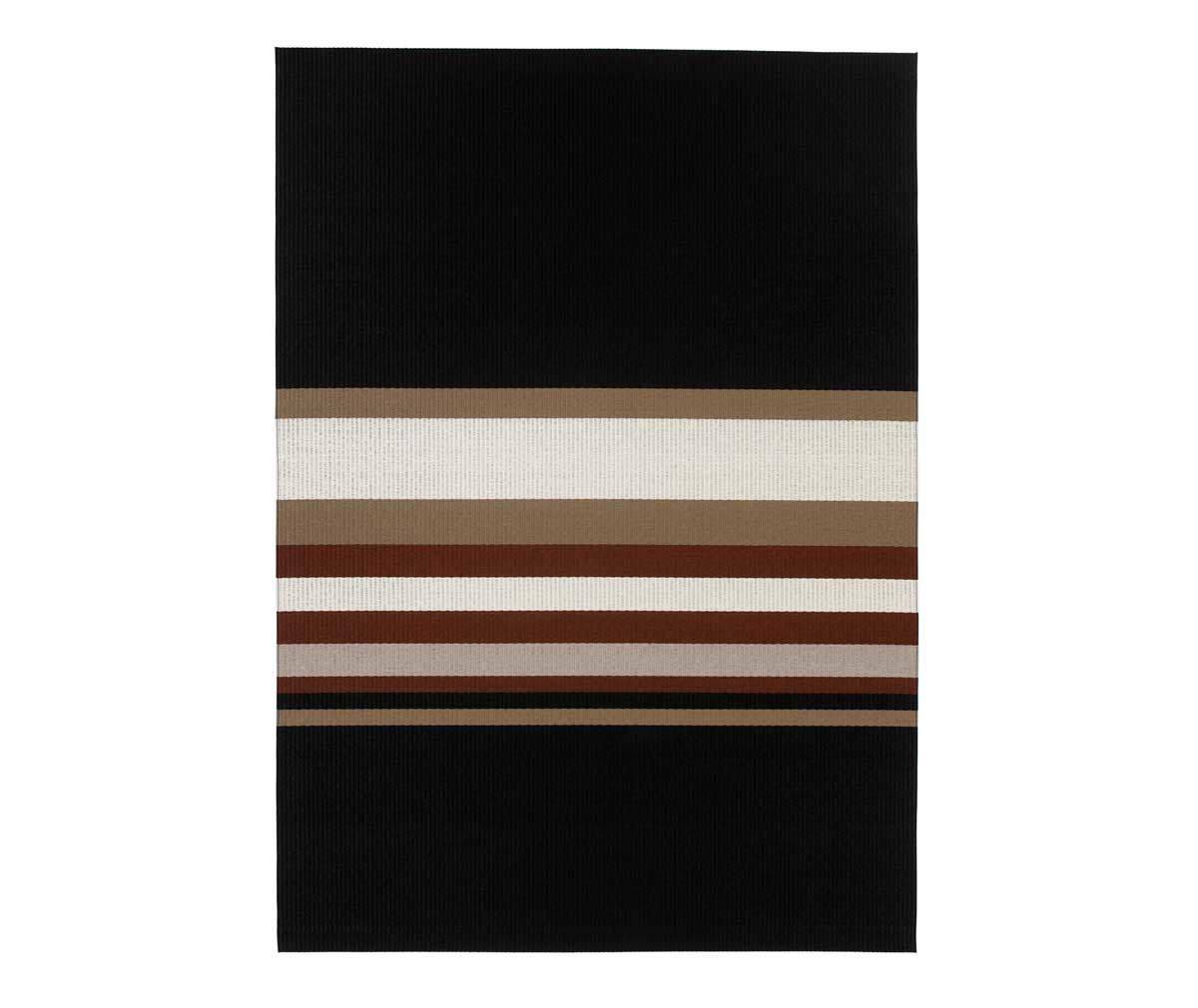 Woodnotes Horizon Rug Black/Reddish Brown, 170 x 240 cm
