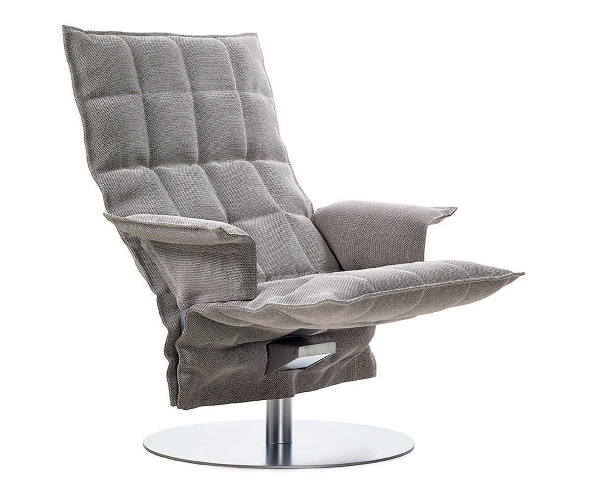 Woodnotes K Chair with Armrests Sand Fabric Stone-Black, W 88 cm