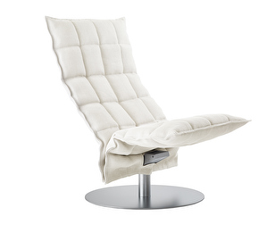 K Chair, Sand Fabric White, W 72 cm