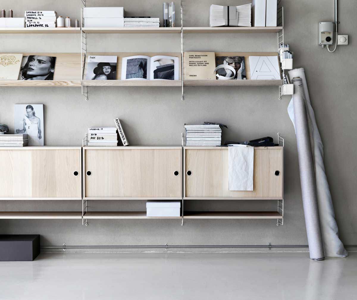 String System Solid Magazine Shelf