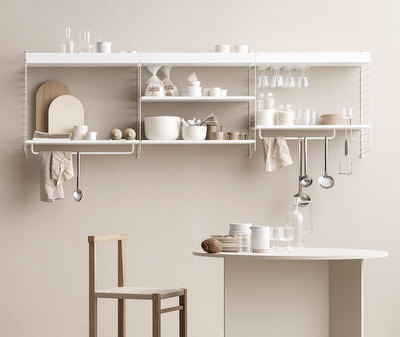 String Hanger Rack for Metal Shelf