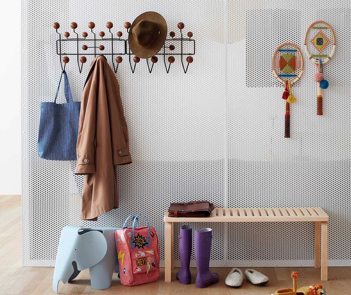 Vitra Hang It All Coat Rack White Pine Vepsalainen