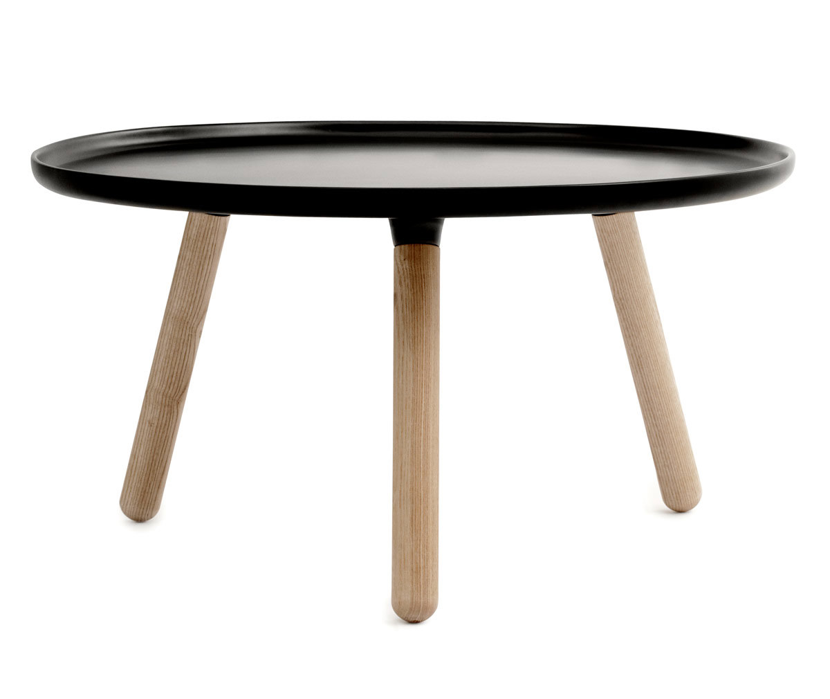 Normann Copenhagen Tablo-pöytä musta/saarni, ø 78 cm Normann Copenhagen Tablo-pöytä musta/saarni, ø 78 cm